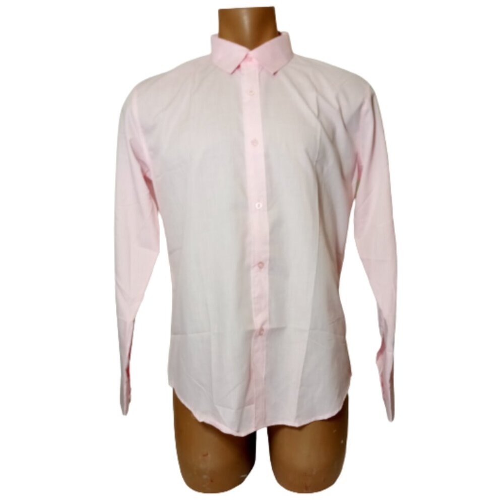 Men Pink Long Sleeve Shirt